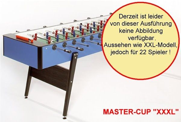 Fußballkicker Master-Cup "XXXL" 22-Mann-Kicker