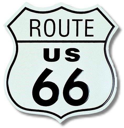 Blechschild "Route 66"