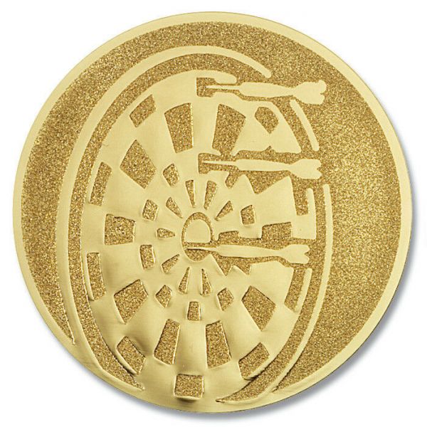 Dart-Emblem, Farbe GOLD, Durchmesser 50 mm