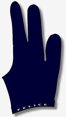 Billard-Handschuh, FELICE "DUNKELBLAU", für rechte und linke Hand,