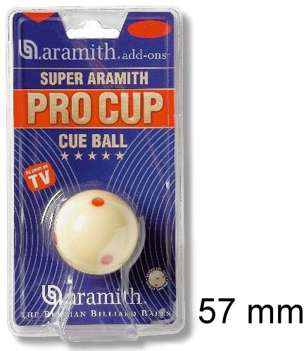 Pool-Spielball SUPER ARAMITH PRO CUP TV, 57, 2 mm